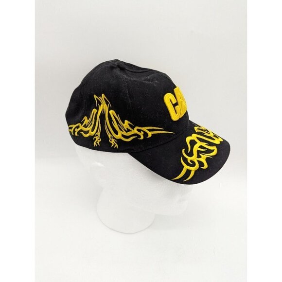 Cat Caterpillar hat cap embroidery black yellow  Adjustable   trucker  baseball - Picture 9 of 11
